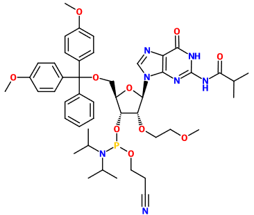 (图片) MC082703 5'-DMT-N2-iBu-2'-MOE-G phosphoramidite